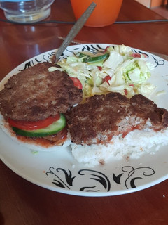 A picture of Rice burgers#my kidsfavouritedish.