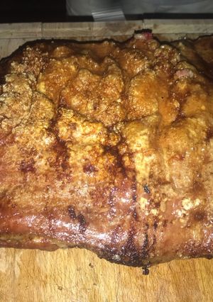 Una foto de Panceta de cerdo asada