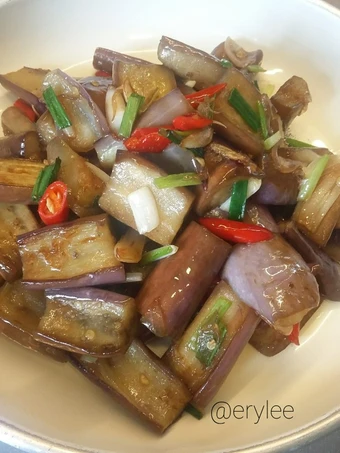 Cara Mudah Membikin Resep Tumis terong saus tiram yang Lezat Anti Ribet, Lezat Sekali