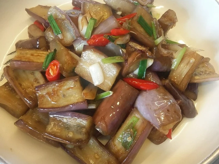 Cara Mudah Membikin Resep Tumis terong saus tiram yang Lezat Anti Ribet, Lezat Sekali