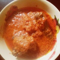 A picture of Goat meat stew.
