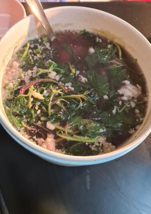 Hình của món Canh rau dền.