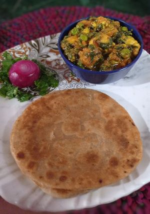 पनीर,पालक मटर की सब्जी (paneer palak matar ki sabzi recipe in Hi रेसिपी मुख्य फोटो