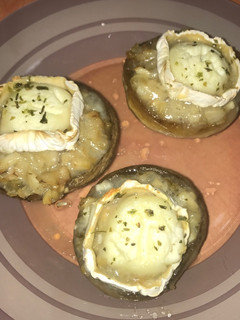 Una foto de Champiñones al horno con queso de cabra