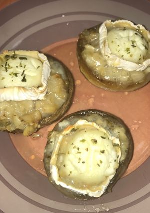 Foto principal de Champiñones al horno con queso de cabra