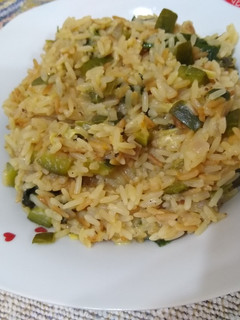 Una foto de Risotto de vegetales