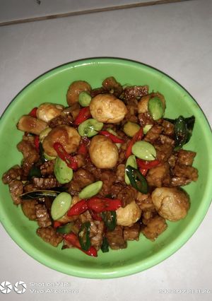 Foto resep 🥰 OREK TEMPE,TELUR PUYUH & PETE🥰