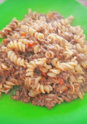 Una foto de Pasta a la bolognesa