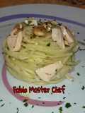 Spaghetti con Salmone Fresco al Profumo di Grappa e Mandorle