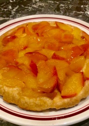 A picture of Upside down Apple tart (Tarte Tatain).