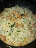 Espagueti con Camarones