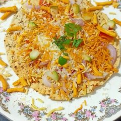 Papad chaat A picture of Papad chaat.