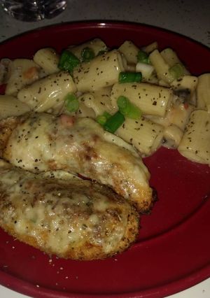 A picture of Cheesy Breaded Chicken.