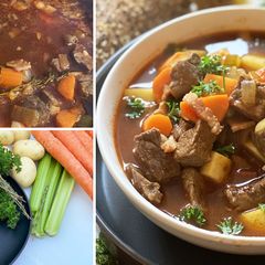 A picture of Wagyu Beef Irish Stew.