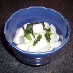 A picture of Sweet and sour pickled turnip Japanese style.