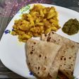 Masala potato with chappati
