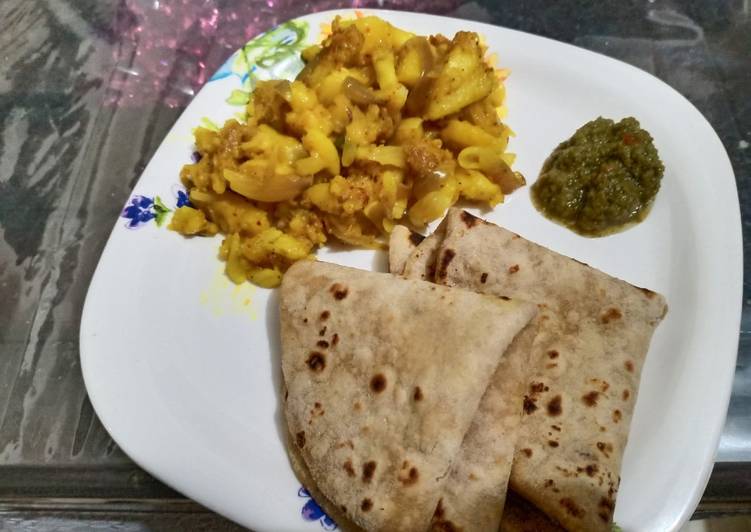 Masala potato with chappati