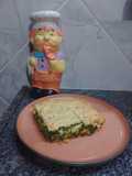 Tarta de espinaca y verde de mi huerta con masa de queso🥧