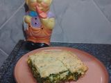 Tarta de espinaca y verde de mi huerta con masa de queso🥧