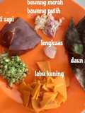 Mpasi simple : ati sapi, brokoli, labu kuning