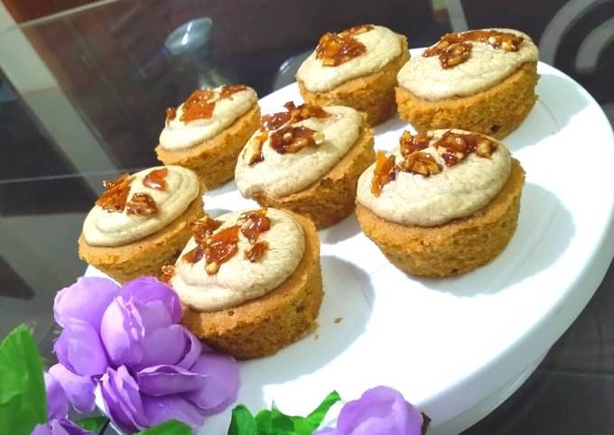 Recipe of Quick COFFEE CARAMEL CUPCAKES!