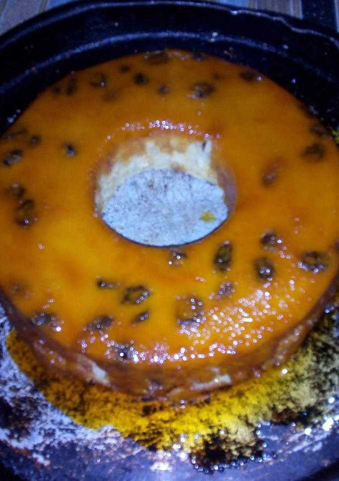 Una foto de Budín de pan con pasas