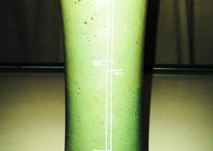 Steps to Prepare Quick Green protein smoothie