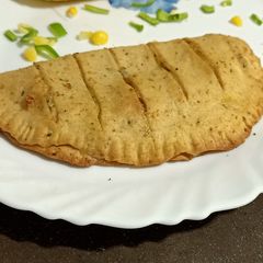A picture of Stuffed Garlic bread sticks without Yeast.