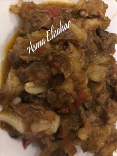 صورة لوصفة طاجن لحمة رأس 🐮
