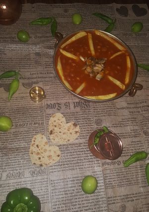 عکسی از دستور خوراک لوبیا و قارچ