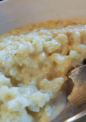 Une photo de Riz au lait vanillé