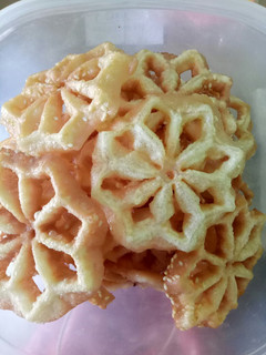 Foto resep Kue antari / kembang goyang wijen