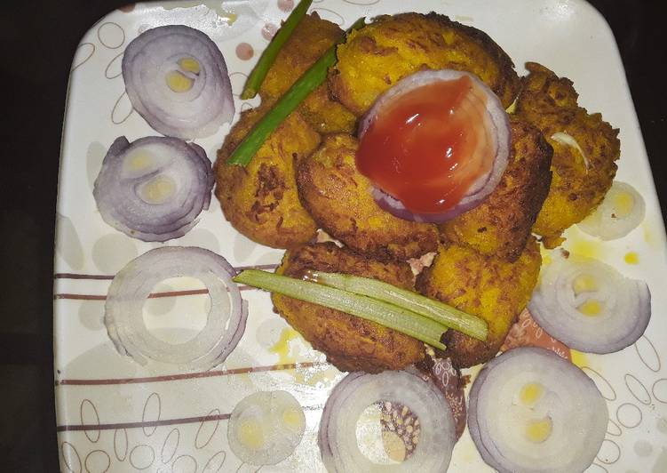 Recipe of Quick Moong and chana dal vada