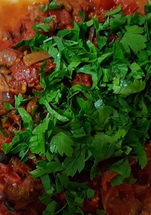 صورة لوصفة باذنجان مكمور