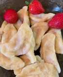 Вареники з полуницею на кефірі🥟