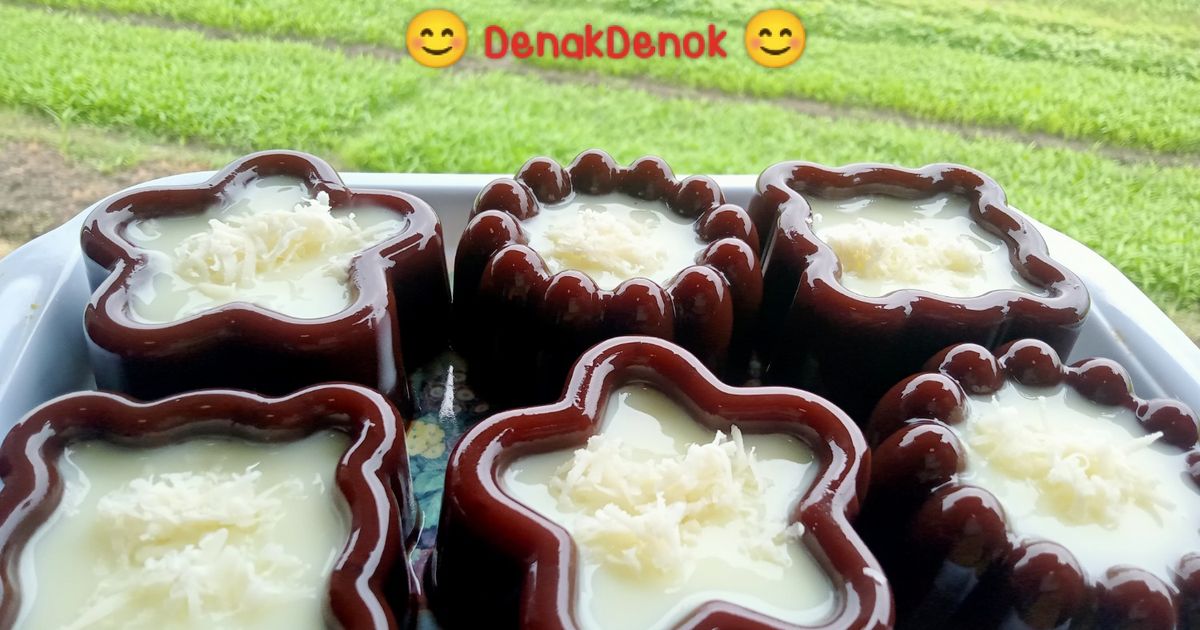 Puding cokelat vla keju