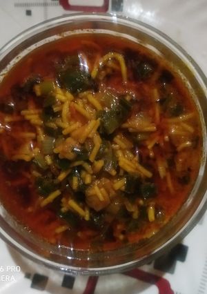 આલુ સેવ વીથ  લીલી ડુંગળી શાક (Green shak Recipe in Gujarati) રેસીપી મુખ્ય ફોટો