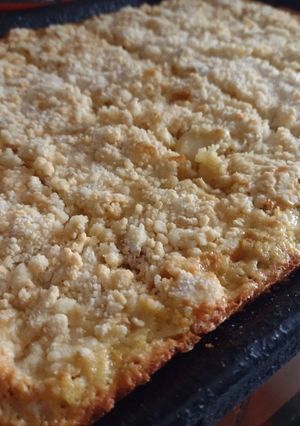 Una foto de Cuadrados de manzana con crumble
