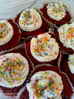 Foto resep Eggless Red Velvet Cupcake
