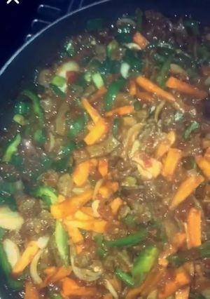 A picture of Liver & Veggies Sauce 🥕🌶🍲.