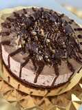 Cheesecake de barquillos y chocolate