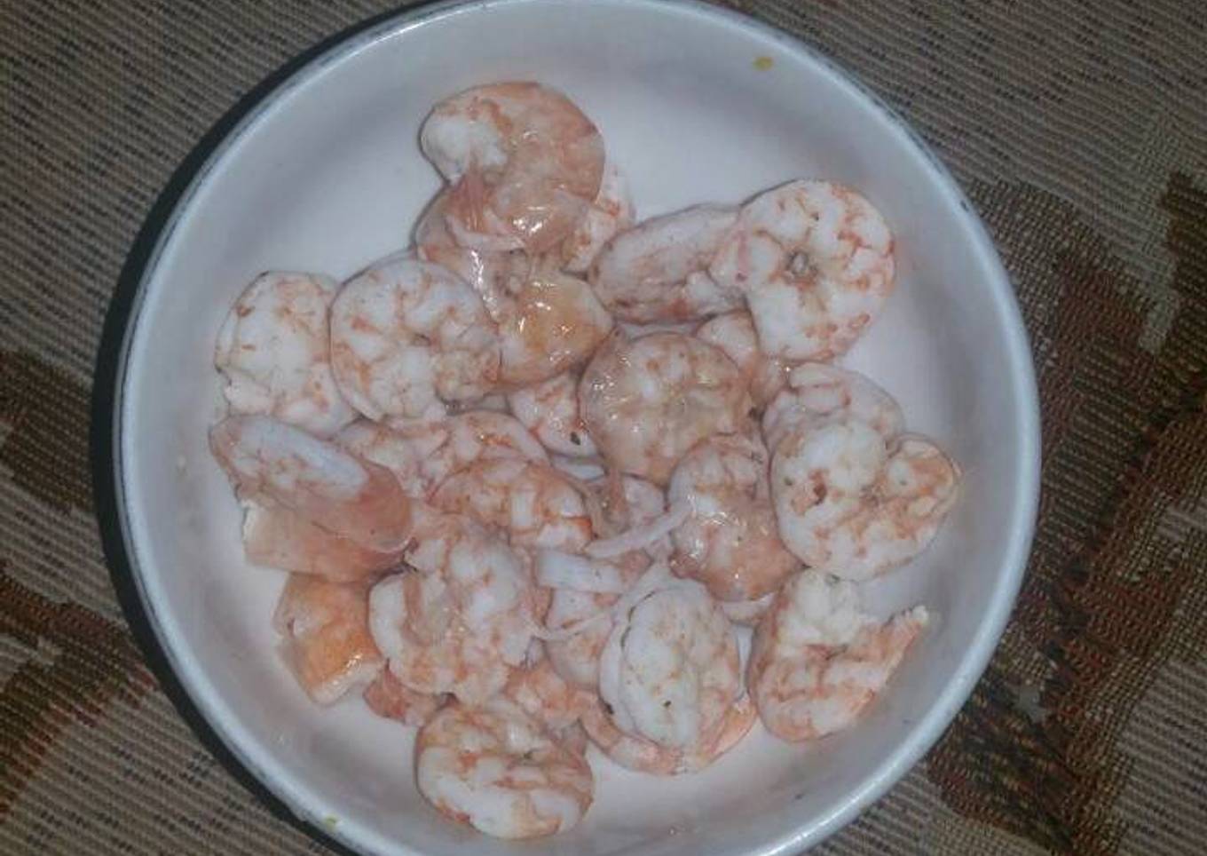 Udang rebus asam manis