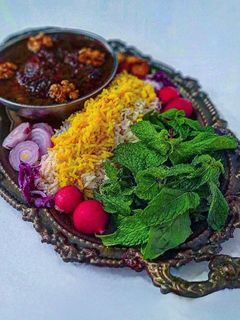 عکسی از دستور خورشت فسنجان مجلسی بافوت و فن های پخت