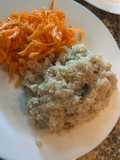 Arroz integral con salsa de portobellos