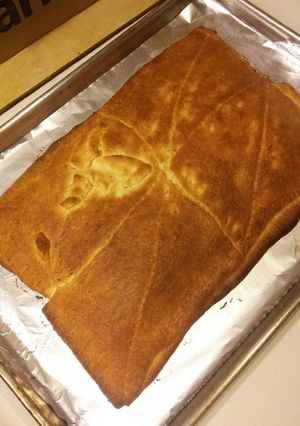 A picture of Bacon Cheddar Crescent Grilled Cheese.