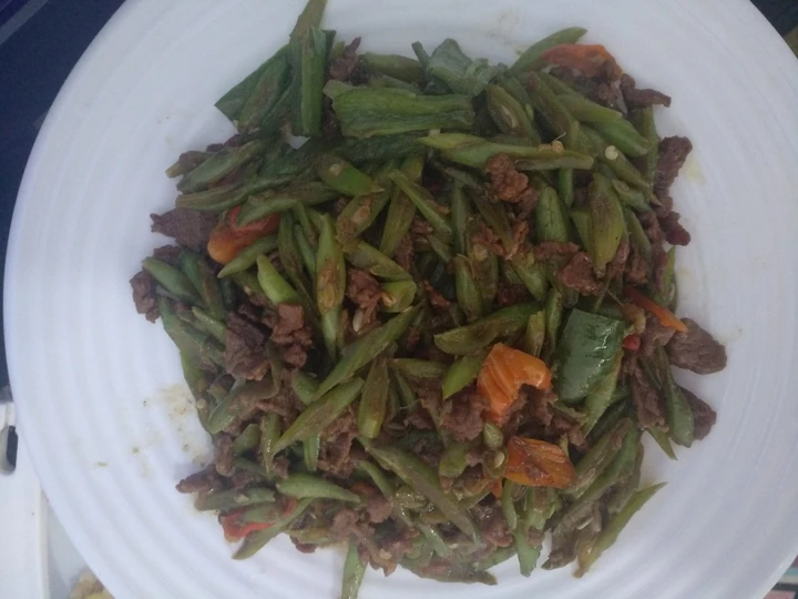 Cara Gampang Membikin Resep  Tumis Buncis Daging yang Lezat Sekali, Lezat