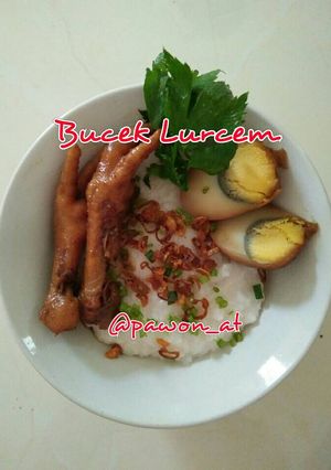 Foto resep Bubur ceker telur bacem