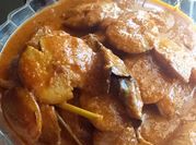 Gambar rendang daging sapi dan jengkol