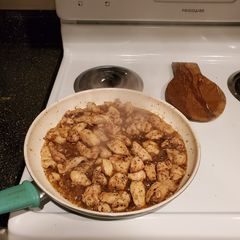 A picture of Carmalized Chicken.