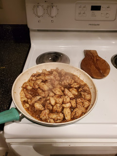 A picture of Carmalized Chicken.